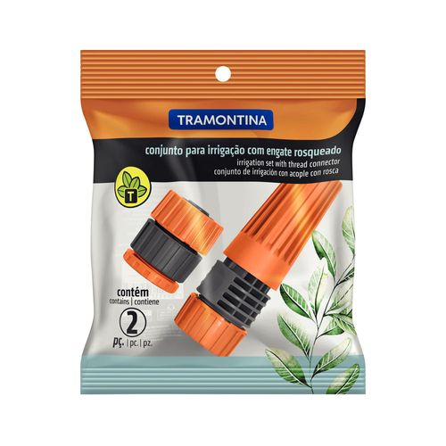 Conjunto para Irrigação Tramontina 78579500 com Engate e Esguicho Rosqueado
