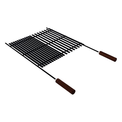 Grelha para Churrasco Tramontina 26494000 44x44 Aço Carbono Nitrocarbonetado