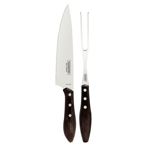 Kit Churrasco 2 Peças Tramontina 21198960 Marrom