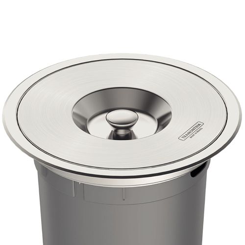 Lixeira Tramontina Clean Round de Embutir 5L Redonda Inox