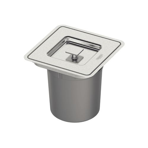 Lixeira Tramontina Clean Square de Embutir 5L Quadrada Inox