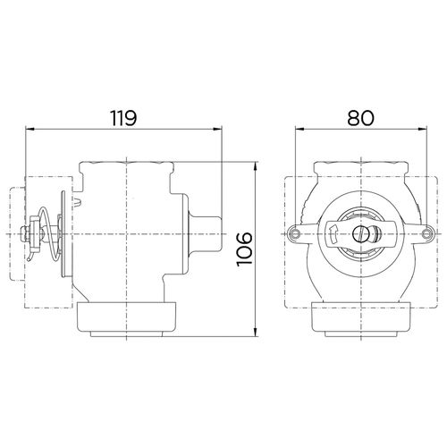 Base para Válvula de Descarga Docol 1021500 1 1/2" Bruto