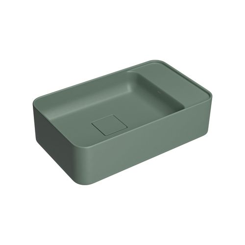 Cuba de Apoio Deca 50x30 L.43050.MD.49 Retangular com Mesa à Direita Sálvia