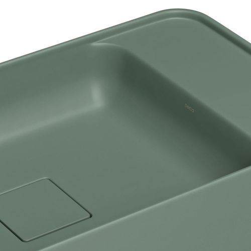 Cuba de Apoio Deca 50x30 L.43050.MD.49 Retangular com Mesa à Direita Sálvia