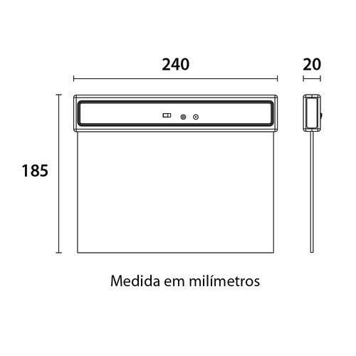 Placa De Saída De Emergência Blumenau 1 Face 1W Bivolt