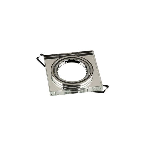 Spot De Embutir Blumenau Para 1 Lâmpada Mr16 Quadrado Cristal