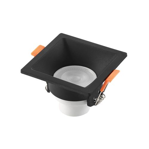 Spot De Led Recuado Blumenau 3W Quadrado Preto Bivolt