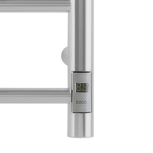 Toalheiro Térmico Docol Cozy Redondo de Parede Inox Polido