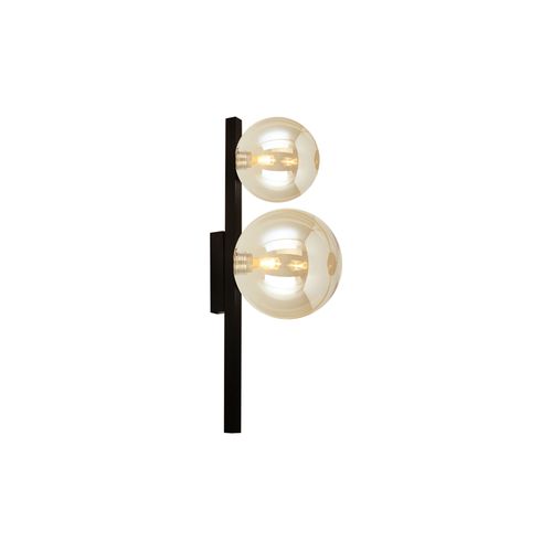 Arandela Quality Orbit 1535 G9 Bivolt Preta / Champagne