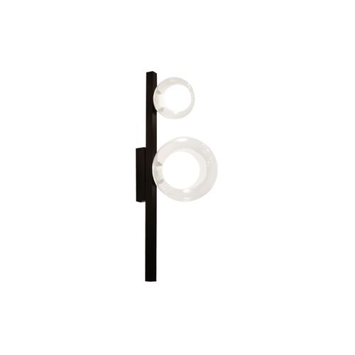 Arandela Quality Orbit 1535 G9 Bivolt Preta / Transparente