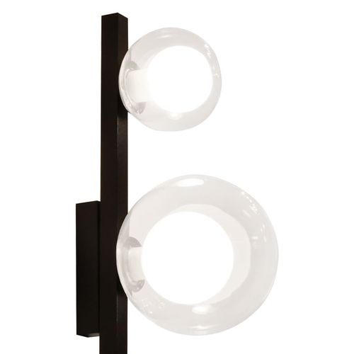 Arandela Quality Orbit 1535 G9 Bivolt Preta / Transparente