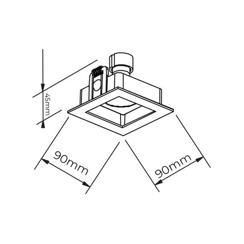 Spot de Embutir Newline Flat MR16 GU10 Bivolt