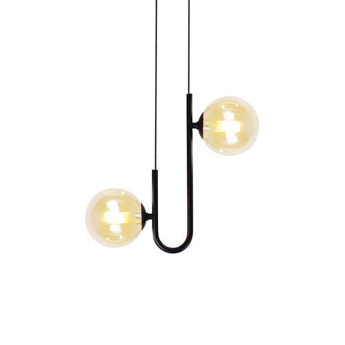 Lustre Pendente Quality Orbit II 1553 Preto G9 Bivolt