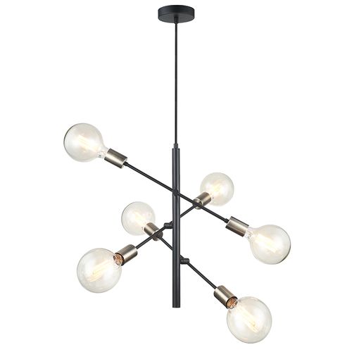 Lustre Pendente Quality PD1310 Arrow Preto E27 Bivolt