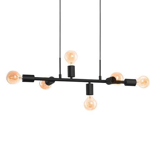 Lustre Pendente Quality Spine 1361 Preto E27 Bivolt