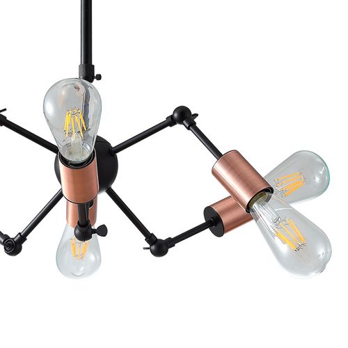 Lustre Pendente Quality Torch 1368 Cobre E27 Bivolt