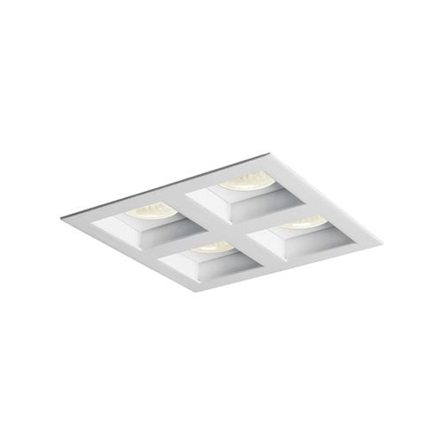 Spot de Embutir Newline Flat para 4 Lâmpadas Par 20 E27 Bivolt