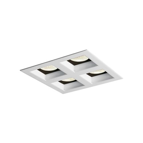 Spot de Embutir Newline Flat para 4 Lâmpadas Par 20 E27 Bivolt