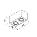 spot-de-sobrepor-newline-box-para-2-lampadas-mr16-gu10-bivolt