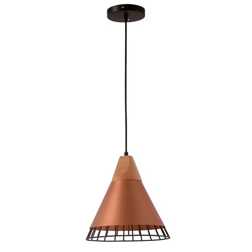 Lustre Pendente Startec Aramado Wood E27 Bivolt