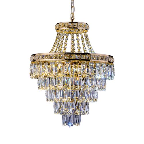 Lustre Pendente Startec Florença Dourado G9 Bivolt
