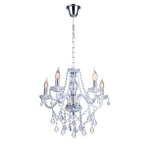 Lustre Pendente Startec France 5 Cristal Transparente E14 Bivolt