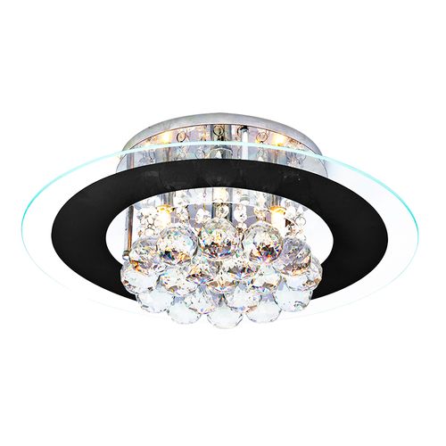 Plafon Startec Roma Redondo Preto G9 Bivolt