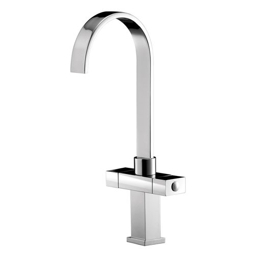Torneira Misturador Monobloco Lorenzetti Lorenquadra Plus 3357 C94 Bica Alta De Bancada Cromada