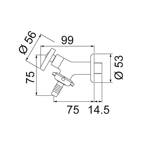 Torneira para Tanque e Jardim 1153 C30 Lorenzetti