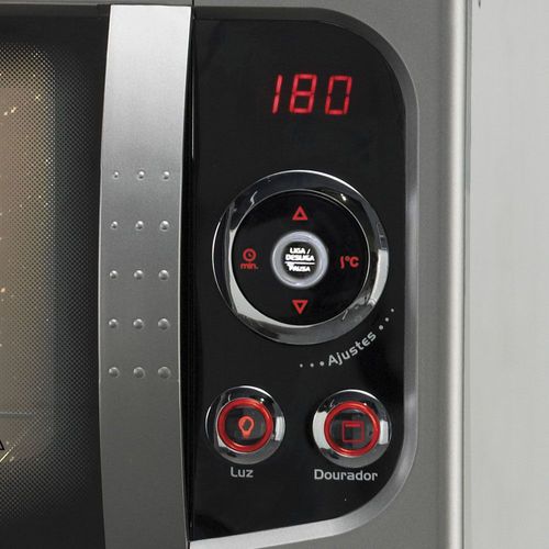Forno Elétrico de Bancada Fischer Gratinatto Grill 44L Inox Escovado