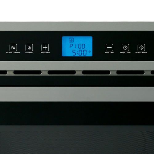 Micro-ondas de Embutir Fischer Platinium Grill 35L Inox Escovado