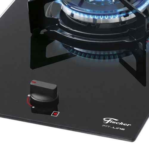 Cooktop a Gás Fischer Fit Line 1Q TC com 1 Boca Preto