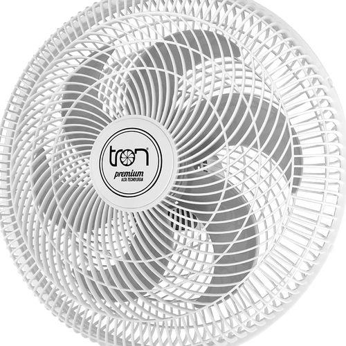 Ventilador de Parede Tron Premium 50cm Branco / Prata