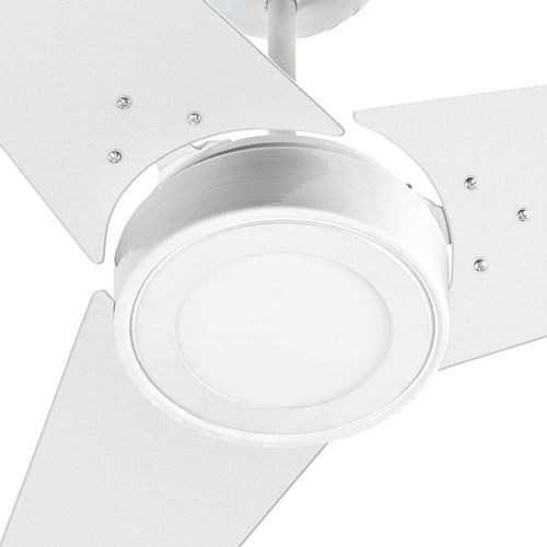 Ventilador De Teto Venti-Delta Fit Led Com 3 Pás Branco