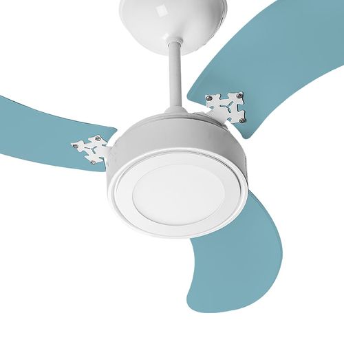 Ventilador De Teto Venti-Delta New Led Colors Com 3 Pás Azul