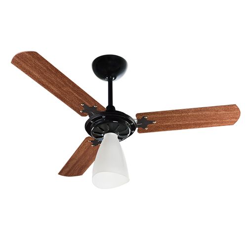 Ventilador de Teto Ventisol Wind Light 3 Pás Preto / Mogno