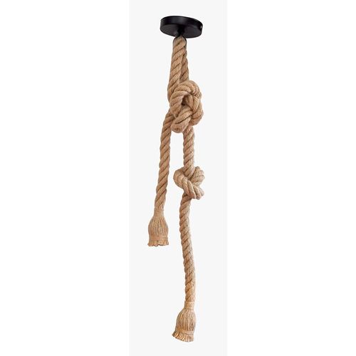 Lustre Pendente Corda para 2 Lâmpadas E27 Bivolt