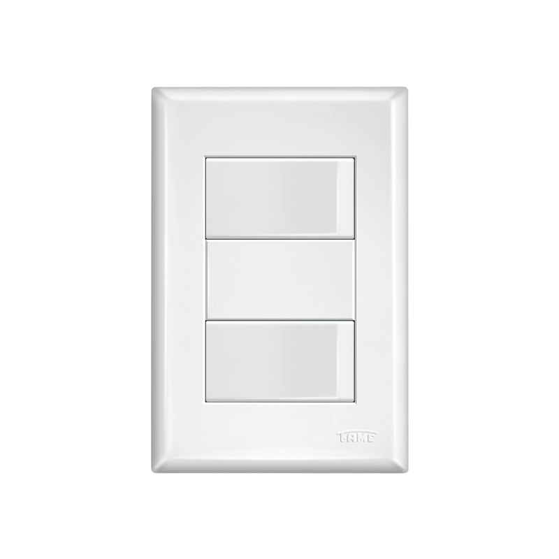 interruptor-simples-duplo-fame-evidence-com-placa-4x2-branco