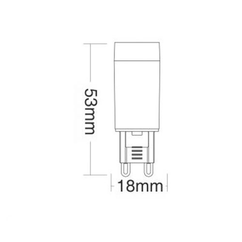 Lâmpada Led Taschibra Halopin 3W G9 Bivolt