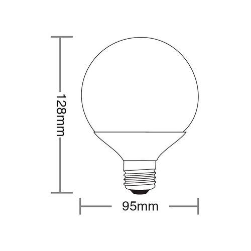 Lâmpada Led Taschibra Globo 9,5W E27 Bivolt
