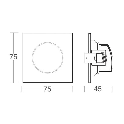 Spot de Led Taschibra Alltop MR11 Quadrado 3W Bivolt