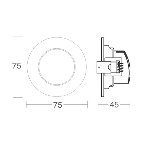 Spot de Led Taschibra Alltop MR11 Redondo 3W Bivolt