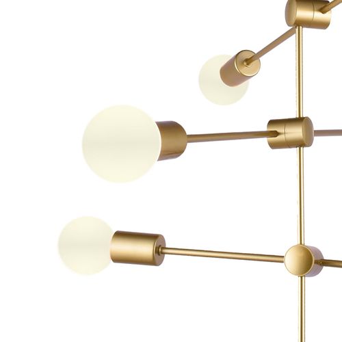 Lustre Pendente Orluce Edison II OR1188 Dourado E27 Bivolt