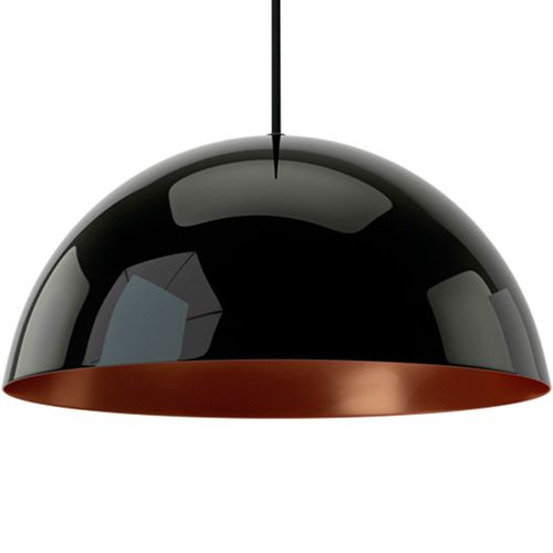 Lustre Pendente Orluce Orbi OR207 Preto Brilho E27 Bivolt