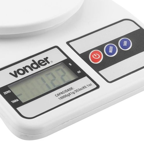 Balança Digital de Precisão Vonder 10 kg Branca