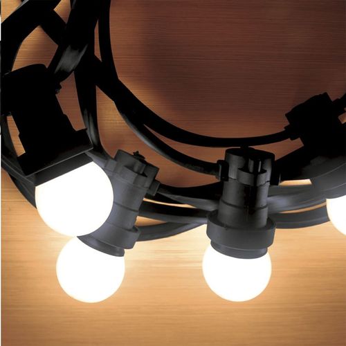 Cordão de Luzes Taschibra Cipro com 10 Bolinhas Led Preto Bivolt