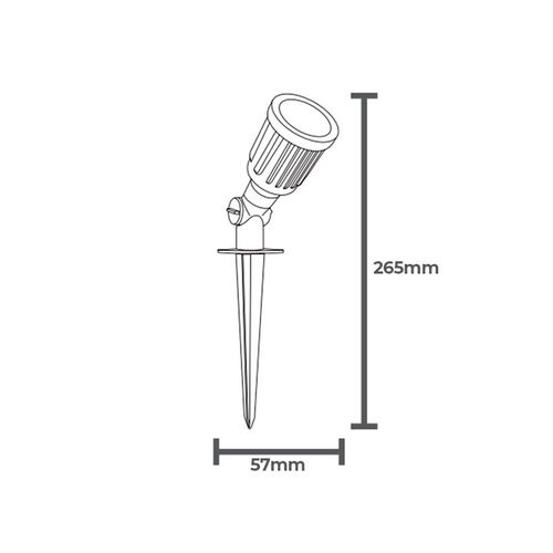 Espeto para Jardim Taschibra Destaco Led 5W Bivolt Preto