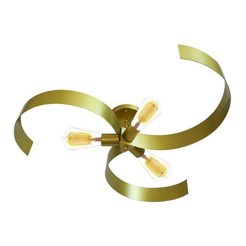 Plafon Lumix LN1019 Dourado E27 Bivolt