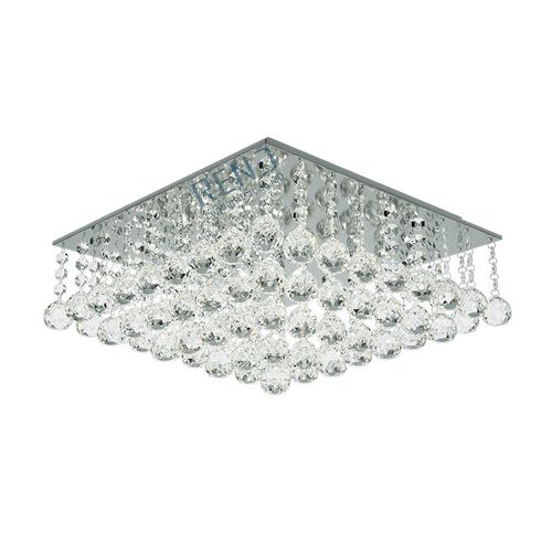 Plafon Lumix LN146 40cm Quadrado Transparente G9