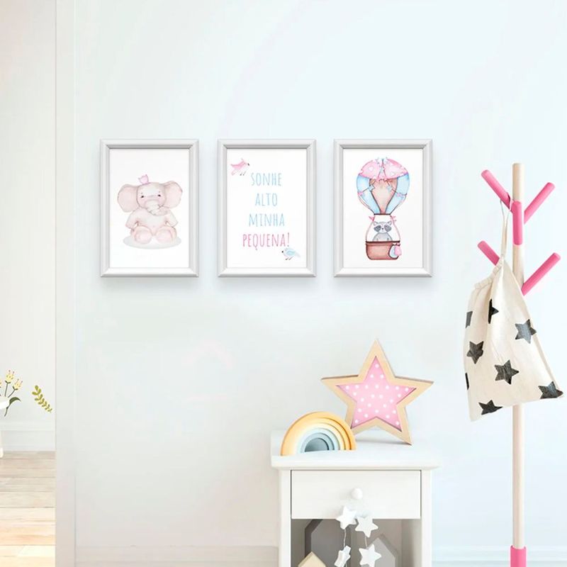 kit-3-quadros-decorativos-meu-rodape-sonhe-alto-elefante-e-balao-rosa-24x34-2